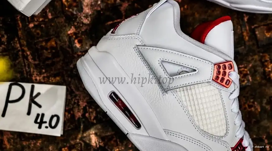 PK Red RETAIL 4 Jordan SHIP TO GOD Metallic READY Retro MATERIALS 0507